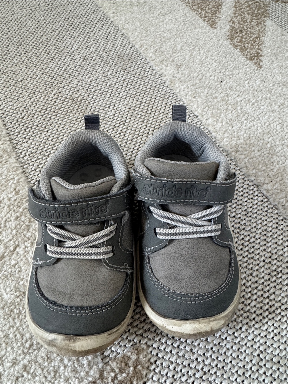 Stride Rite Toddler Gray Hook-and-Loop Casual Sneakers
